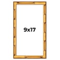 thumbnail image 1 of 9x17 Frame Gold Bamboo Solid Wood Picture Frame | 1 Inch Moulding Width | Interior Frame Depth 0.75, 1 of 8