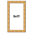 thumbnail image 1 of 9x17 Frame Gold Rustic Solid Wood Picture Frame | 1.25 Inch Wide Moulding | Rustique Gold, 1 of 8