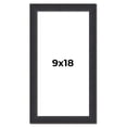 thumbnail image 1 of 9x18 Frame Black Real Wood Picture Frame Width 1.25 Inches | Interior Frame Depth 0.5 Inches |, 1 of 8