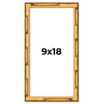 thumbnail image 1 of 9x18 Frame Gold Bamboo Solid Wood Picture Frame | 1 Inch Moulding Width | Interior Frame Depth 0.75, 1 of 8