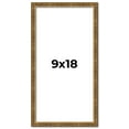 thumbnail image 1 of 9x18 Frame Gold Kingsley Distressed Solid Wood Picture Frame Width 0.75 Inches | Interior Frame, 1 of 8