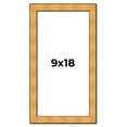 thumbnail image 1 of 9x18 Frame Gold Rustic Solid Wood Picture Frame | 1.25 Inch Wide Moulding | Rustique Gold, 1 of 8