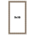 thumbnail image 1 of 9x18 Frame Silver Versailles Ornate Solid Wood Picture Frame | 1 Inch Moulding Width | Interior, 1 of 8