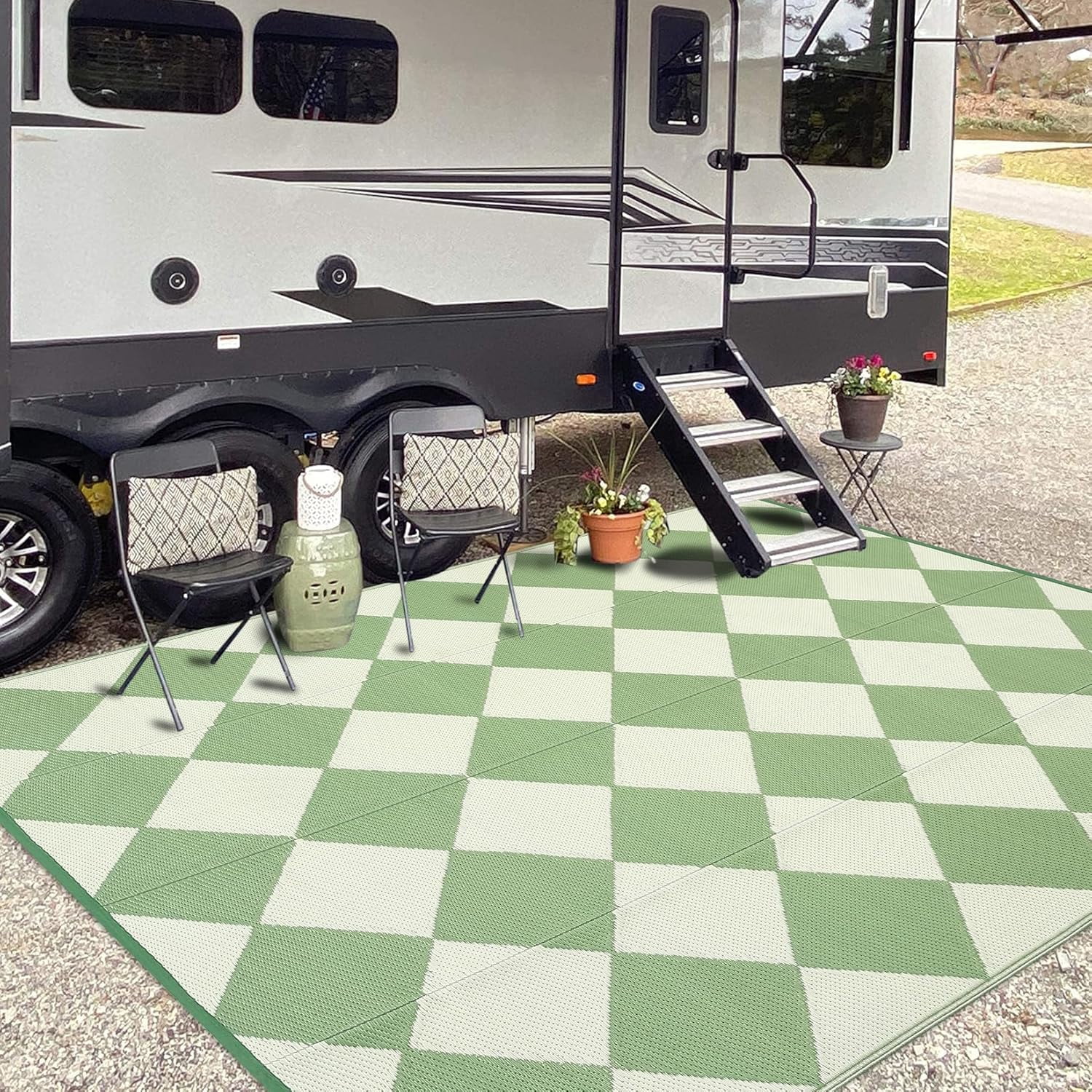 9x18 Plastic Straw Rug Outdoor Rugs for Patio Waterproof Reversible Mat ...