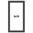 thumbnail image 1 of 9x19 Frame Black Real Wood Picture Frame Width 1.25 inches | Interior Frame Depth 0.5 inches |, 1 of 8