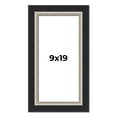 thumbnail image 1 of 9x19 Frame Black Real Wood Picture Frame Width 2.25 Inches | Interior Frame Depth 0.5 Inches |, 1 of 8