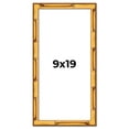 thumbnail image 1 of 9x19 Frame Gold Bamboo Solid Wood Picture Frame | 1 Inch Moulding Width | Interior Frame Depth 0.75, 1 of 8