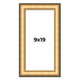 thumbnail image 1 of 9x19 Frame Gold Plein Aire Solid Wood Picture Frame Width 2 Inches | Interior Frame Depth 0.5, 1 of 8