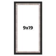 thumbnail image 1 of 9x19 Frame Silver Real Wood Picture Frame Width 1.25 Inches | Interior Frame Depth 0.75 Inches |, 1 of 8