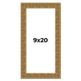 thumbnail image 1 of 9x20 Frame Black and Gold Distressed Solid Wood Sonoma Picture Frame | 1.625 Inch Moulding Width |, 1 of 8