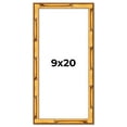 thumbnail image 1 of 9x20 Frame Gold Bamboo Solid Wood Picture Frame | 1 Inch Moulding Width | Interior Frame Depth 0.75, 1 of 8