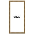 thumbnail image 1 of 9x20 Frame Gold Kingsley Distressed Solid Wood Picture Frame Width 0.75 Inches | Interior Frame, 1 of 8