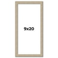 thumbnail image 1 of 9x20 Frame Grey Solid Wood Picture Frame Width 1 Inches | Interior Frame Depth 0.5 Inches |, 1 of 8