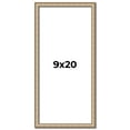thumbnail image 1 of 9x20 Frame Silver Real Wood Picture Frame Width 0.75 Inches | Interior Frame Depth 0.5 Inches |, 1 of 8