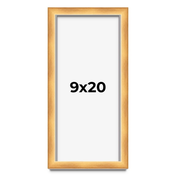 9x20 Shadow Box Bronze Cross-Brushed Display Frame | 1.625 Inches Deep Solid Wood | UV Resistant