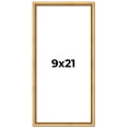 thumbnail image 1 of 9x21 Frame Beaded Gold Solid Wood Picture Frame | 0.75 Inches Moulding Width | Liscio Oro, 1 of 8