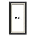thumbnail image 1 of 9x21 Frame Black Real Wood Picture Frame Width 2.25 Inches | Interior Frame Depth 0.5 Inches |, 1 of 8