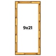 thumbnail image 1 of 9x21 Frame Gold Bamboo Solid Wood Picture Frame | 1 Inch Moulding Width | Interior Frame Depth 0.75, 1 of 8