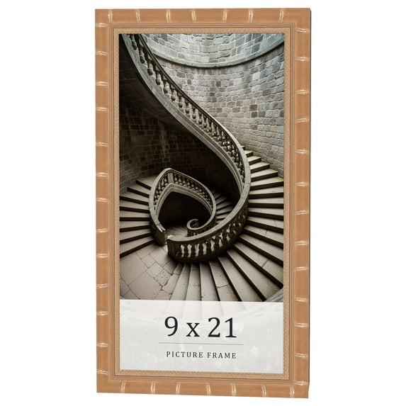 9x21 Frame Gold Real Wood Picture Frame Width 1.5 inches | Interior Frame Depth 0.5 inches | Bhutan