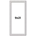thumbnail image 1 of 9x21 Frame Silver Inner Slope Bevel Picture Frame | 1 Inch Moulding Width | 0.75 Inch Rabbet Depth, 1 of 8