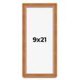 thumbnail image 1 of 9x21 Shadow Box Frame Brown | 0.875 Inches Deep Real Wood Contemporary Shadowbox Display Frame | UV, 1 of 6