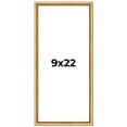 thumbnail image 1 of 9x22 Frame Beaded Gold Solid Wood Picture Frame | 0.75 Inches Moulding Width | Liscio Oro, 1 of 8