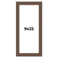 thumbnail image 1 of 9x22 Frame Brown Farmhouse Solid Wood Picture Frame Width 1.5 Inches | Interior Frame Depth 0.5, 1 of 8