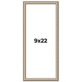 thumbnail image 1 of 9x22 Frame Silver Real Wood Picture Frame Width 0.75 Inches | Interior Frame Depth 0.5 Inches |, 1 of 8
