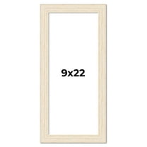 9x22 Frame White Real Wood Picture Frame Width 1.5 inches | Interior Frame Depth 0.5 inches | Barn