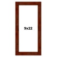 thumbnail image 1 of 9x22 Walnut Brown Veneer Real Wood Picture Frame Width 1.75 inches | Interior Frame Depth 0.5, 1 of 8