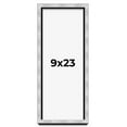 thumbnail image 1 of 9x23 Frame Brushed Silver Solid Wood Picture Frame | 0.75 Inch Moulding Width | Rabbet Depth 0.75, 1 of 5