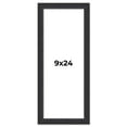 thumbnail image 1 of 9x24 Frame Black Real Wood Picture Frame Width 1.25 Inches | Interior Frame Depth 0.5 Inches |, 1 of 8