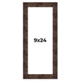thumbnail image 1 of 9x24 Frame Brown Burl Real Wood Picture Frame Width 1.625 Inches | Interior Frame Depth 0.5 Inches, 1 of 8