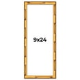 thumbnail image 1 of 9x24 Frame Gold Bamboo Solid Wood Picture Frame | 1 Inch Moulding Width | Interior Frame Depth 0.75, 1 of 8