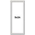 thumbnail image 1 of 9x24 Frame Silver Inner Slope Bevel Picture Frame | 1 Inch Moulding Width | 0.75 Inch Rabbet Depth, 1 of 8