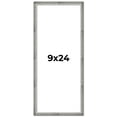 thumbnail image 1 of 9x24 Frame Silver Picture Frame - Complete Modern Photo Frame Includes UV Acrylic Shatter Guard, 1 of 8