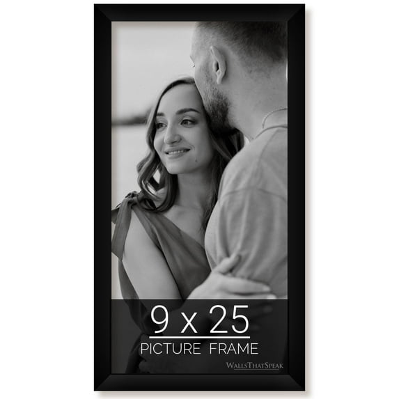 9x25 Black Picture Frame for Puzzles Posters Photos or Artwork