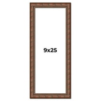9x25 Dark Brown Bamboo Real Wood Picture Frame Width 1.5 inches | Interior Frame Depth 0.5 inches |