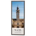 thumbnail image 1 of 9x25 Frame Blue Kingsley Pewter Solid Wood Picture Frame Width 0.75 Inches |Interior Depth 0.5, 1 of 8