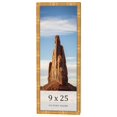thumbnail image 1 of 9x25 Frame Gold Bamboo Solid Wood Picture Frame | 1 Inch Moulding Width | Interior Frame Depth 0.75, 1 of 8