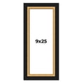 thumbnail image 1 of 9x25 Frame Gold Real Wood Picture Frame Width 2.25 Inches | Interior Frame Depth 0.5 Inches |, 1 of 8