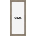 thumbnail image 1 of 9x25 Frame Gray Barnwood Rustic Solid Wood Picture Frame | 1.5 Inch Moulding Width | Includes UV, 1 of 8