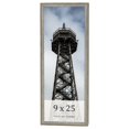 thumbnail image 1 of 9x25 Frame Grey Solid Wood Picture Frame Width 1 Inches | Interior Frame Depth 0.5 Inches |, 1 of 8
