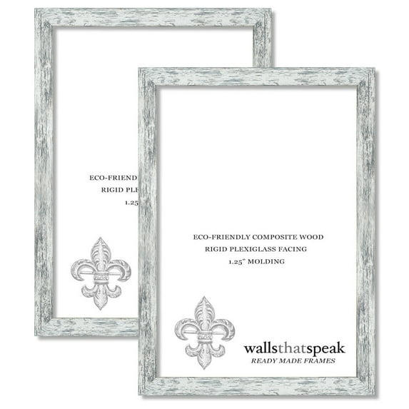 9x25 White American Barn Picture Frame for Puzzles Posters Photos or Artwork (2-Pack)