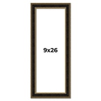 9x26 Frame Gold Antique Vintage Sold Wood Picture Frame | 1.75 Inch Moulding Width | Interior Frame