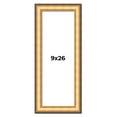 thumbnail image 1 of 9x26 Frame Gold Plein Aire Solid Wood Picture Frame Width 2 Inches | Interior Frame Depth 0.5, 1 of 8