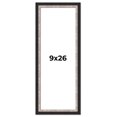 thumbnail image 1 of 9x26 Frame Silver Real Wood Picture Frame Width 1.25 Inches | Interior Frame Depth 0.75 Inches |, 1 of 8