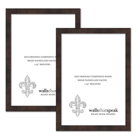 9x27 Espresso Brown Picture Frame for Puzzles Posters Photos or Artwork (2-Pack)