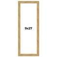 thumbnail image 1 of 9x27 Frame Beige Real Wood Picture Frame Width 1.25 inches | Interior Frame Depth 0.5 inches |, 1 of 8