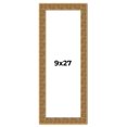 thumbnail image 1 of 9x27 Frame Black and Gold Distressed Solid Wood Sonoma Picture Frame | 1.625 Inch Moulding Width |, 1 of 8